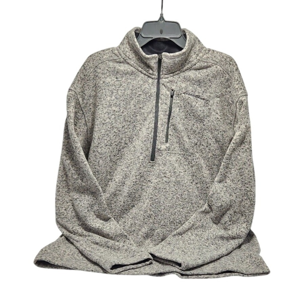 Eddie Bauer Men's Convector 1/2-Zip‎ Sweater, ColorGray Heather, 2XL